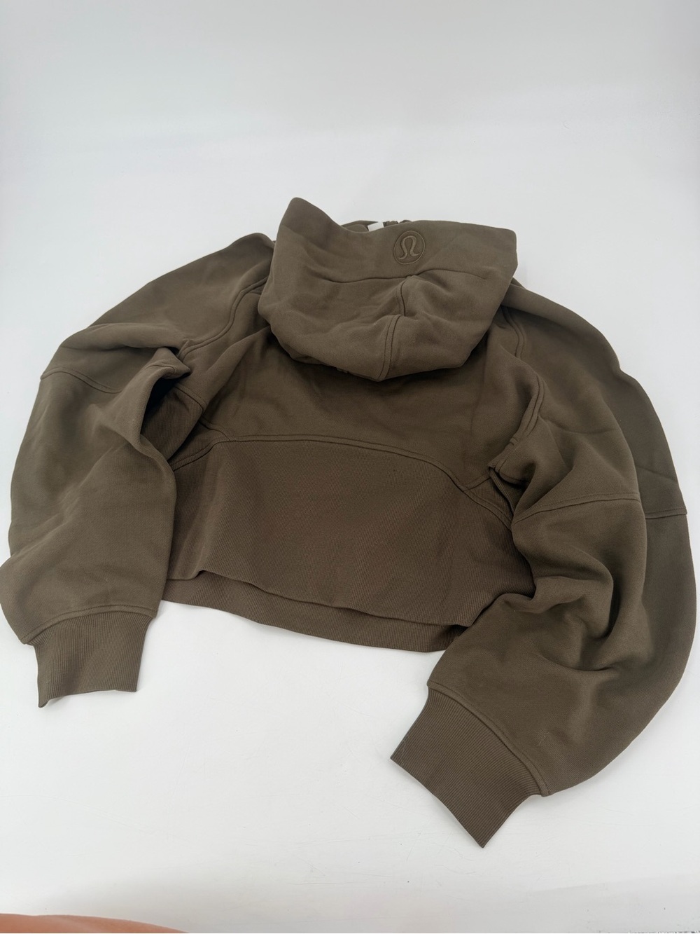 Lululemon Scuba Oversized Half Zip Hoodie XL XXL OVBR Gold Zip NEW - Picture 5 of 5